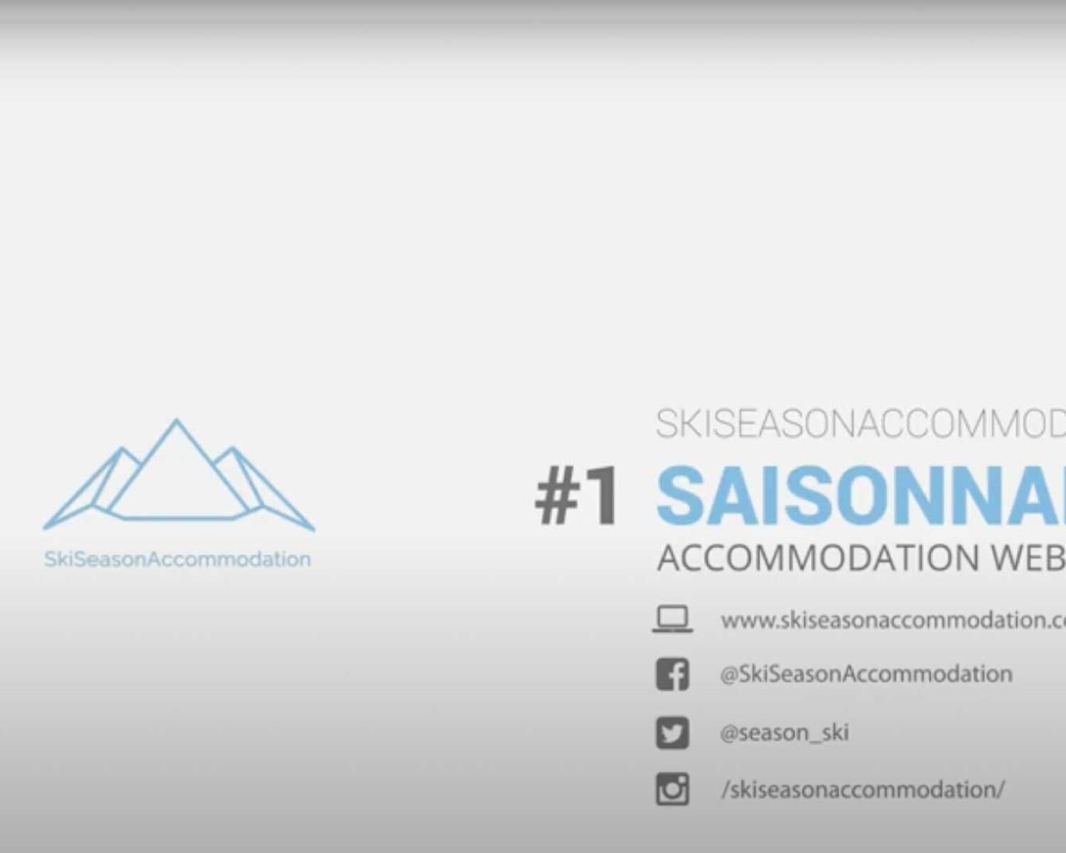 Tenerife Web Design created a promotional video for SkiSeasonAccommodation.com, a platform connecting property owners with saisonnaires looking for winter-long rentals.