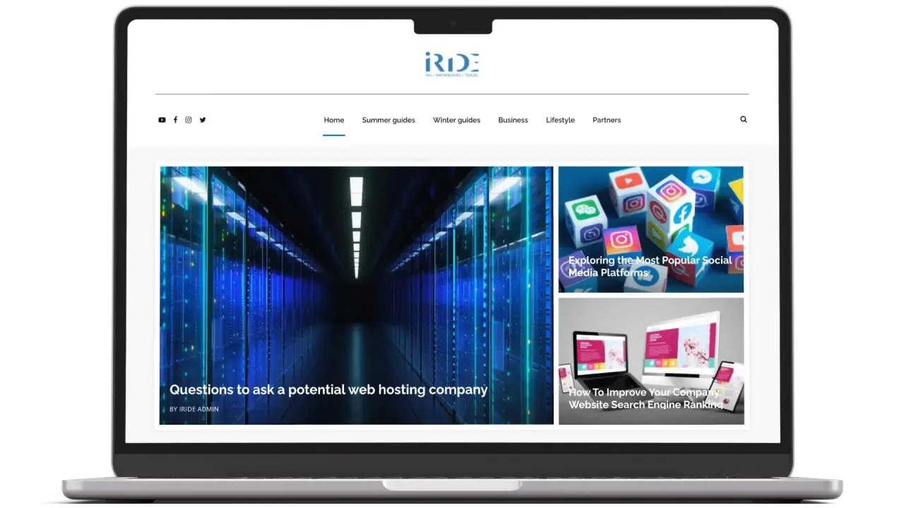 Discover the iRide Lifestyle site by Tenerife Web Design — a custom WordPress build shaped for content, style and audience interaction.