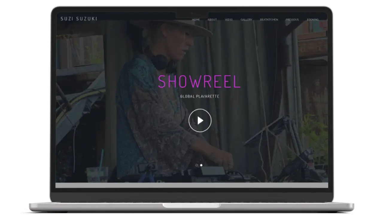 Explore the Suzi Suzuki custom website by Tenerife Web Design — WordPress site designed for video streaming and visual galleries that highlight brand personality.